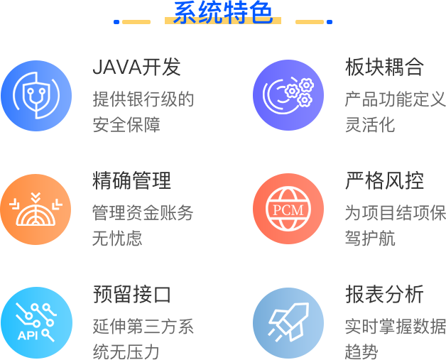 核心企业保理系统-功能特点